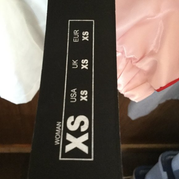 Members Only jacket NWT pink white and blue, hooded - Picture 4 of 10